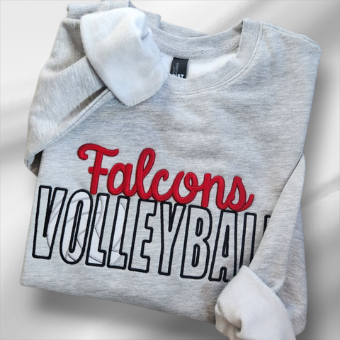 Crewneck Mascot Volleyball 3D Embroidered