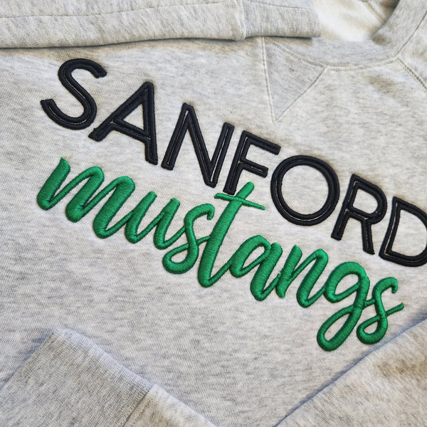 School Spirit 3D Embroidered Crewneck