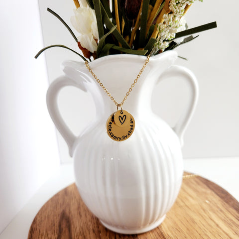 Personalized Name Necklace with Heart