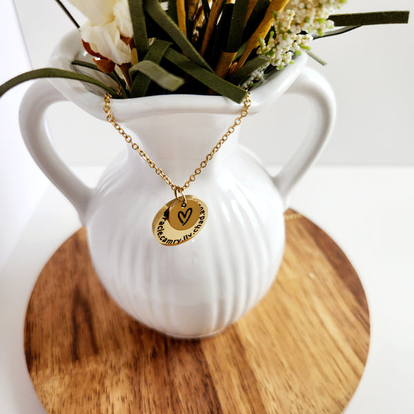 Personalized Name Necklace with Heart
