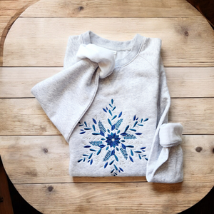 Elegant Snowflake Crewneck