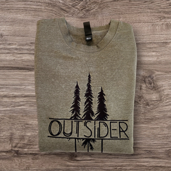 Embroidered Outsider Crewneck