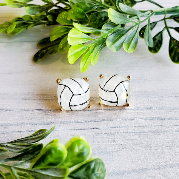 VOLLEYBALL STUD EARRINGS