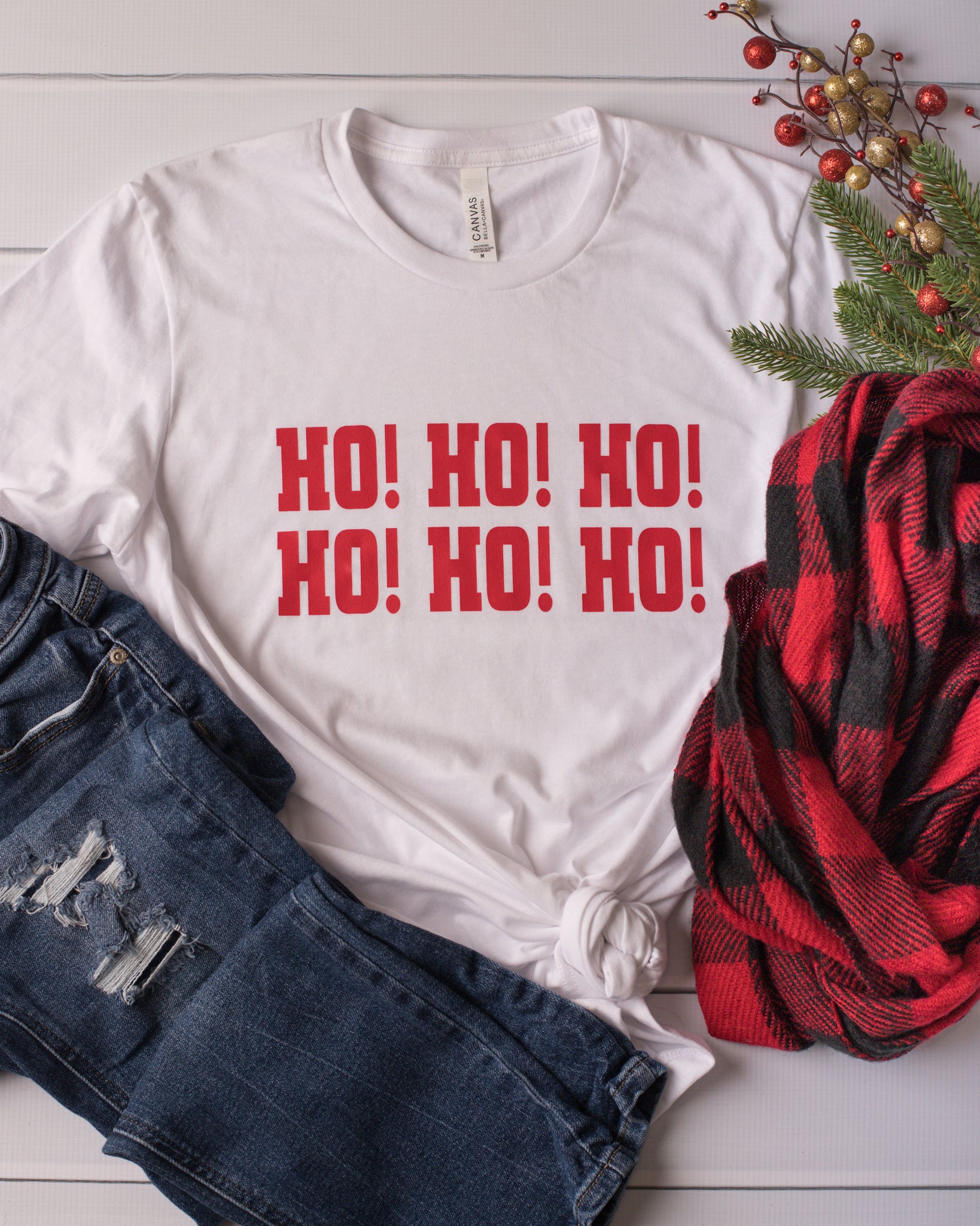 Christmas HO HO HO Graphic Tee