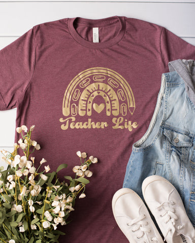 Teacher Life Graphic Tee