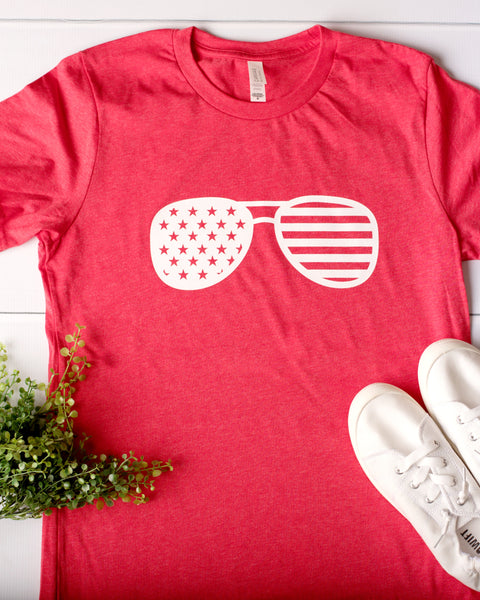 Patriotic Sunglasses Graphic Tee