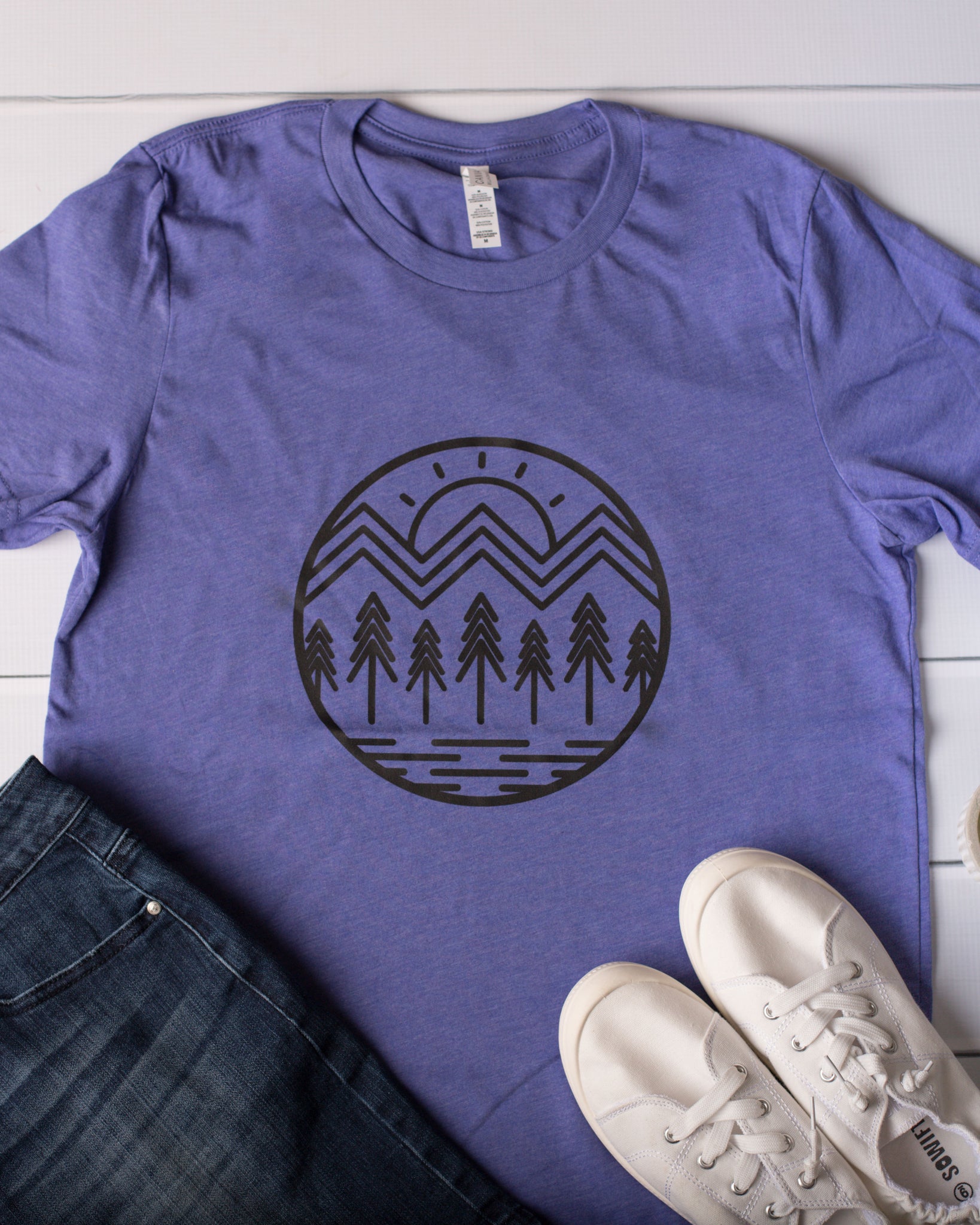 Mountain Scene Graphic Tee