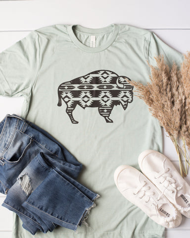 Aztec Buffalo Graphic Tee